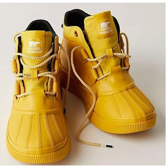 NEW SOREL Out N About IV Splashy Size W8 Gold Leaf/Black - Picture 5 of 6